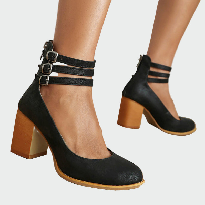 Kaa™ | Elegantne sandale s debelim petom