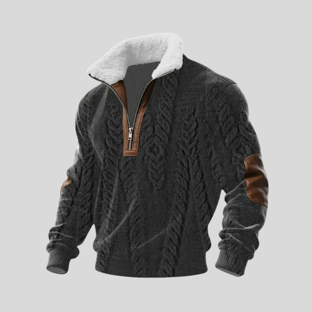 Stipe - Vunena Majica S Visokim Ovratnikom Od Flisa